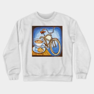 Brown Electra delivery bicycle coffee and amaretti Crewneck Sweatshirt